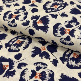 Linen viscose Cayena design B digital print