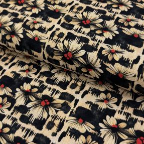 Linen viscose Daisy design B digital print