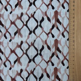 Linen viscose Ivy Diamonds design A digital print