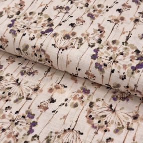 Linen viscose Agapanthus design C digital print