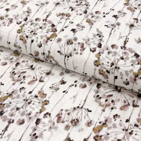 Linen viscose Agapanthus design D digital print