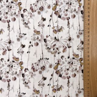 Linen viscose Agapanthus design D digital print
