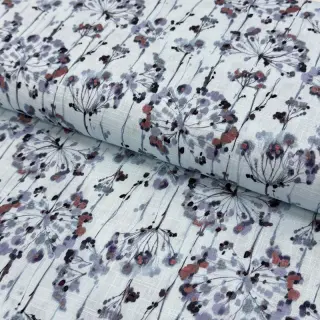 Linen viscose Agapanthus design B digital print