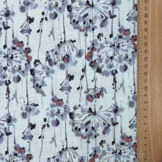 Linen viscose Agapanthus design B digital print