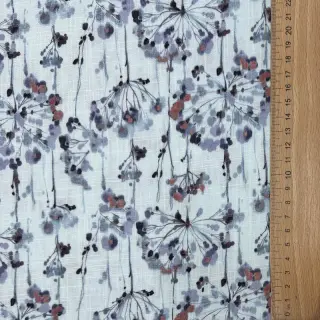 Linen viscose Agapanthus design B digital print