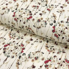 Linen viscose Agapanthus design A digital print