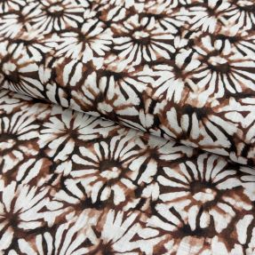 Linen viscose Dandelions digital print