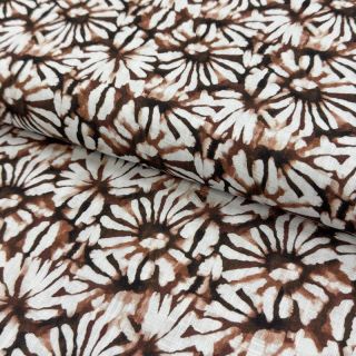 Linen viscose Dandelions digital print