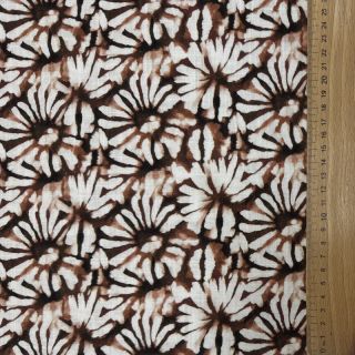 Linen viscose Dandelions digital print