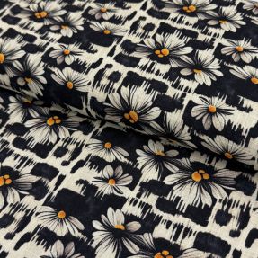 Linen viscose Daisy design A digital print