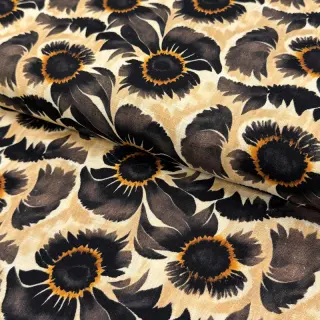 Linen viscose Sunlower design A digital print