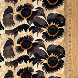 Linen viscose Sunlower design A digital print