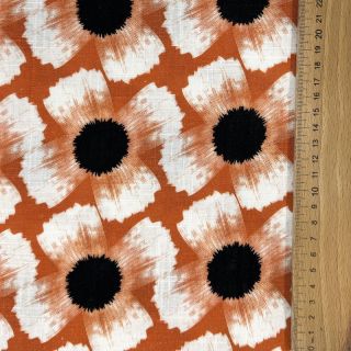 Linen viscose Waxflower design A digital print