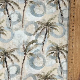 Linen viscose Palm tree digital print