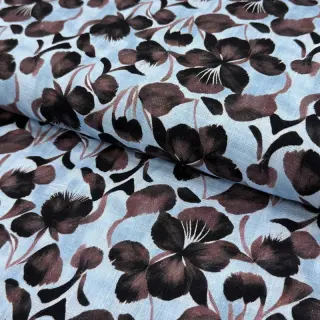 Linen viscose Lotus design A digital print