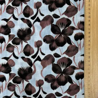 Linen viscose Lotus design A digital print