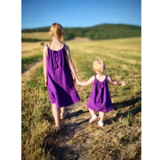 Double gauze/muslin violet