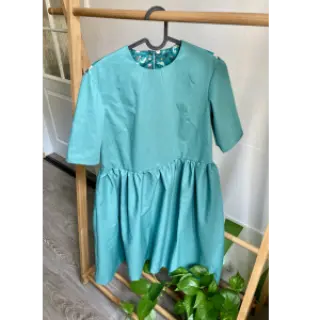 Cotton poplin cyan