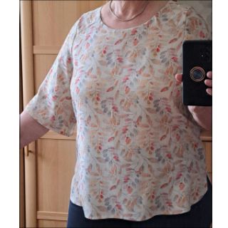 Linen viscose Natural Lin Lissy pink digital print
