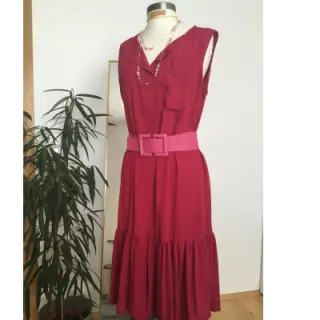Cotton poplin cerise