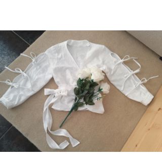 Linen enzyme washed white
