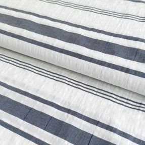 Cotton fabric YARN DYED Structure navy