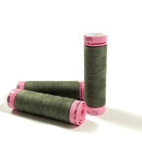 Polyester thread Amann Aspo 120 military green