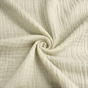 Double gauze/muslin MELANGE light pebble
