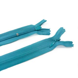 Blind Zippers hidden indivisible 25 cm Aqua