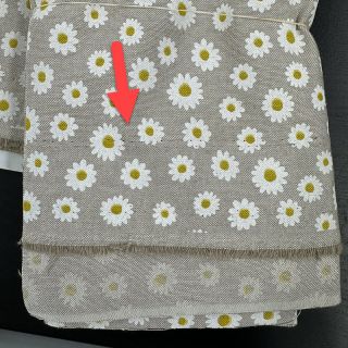 Decoration fabric Linenlook Daisy sweet garden 2nd class