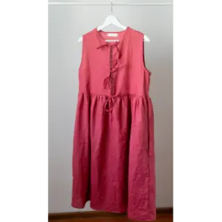 Linen enzyme washed 170 g rose pink