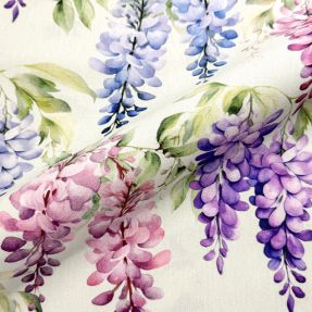 Decoration fabric Serene Wisteria Charm digital print