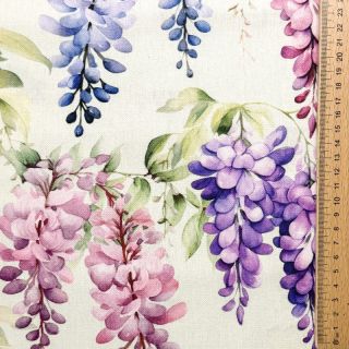 Decoration fabric Serene Wisteria Charm digital print