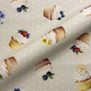 Decoration fabric Cupcake Bake Off digital print