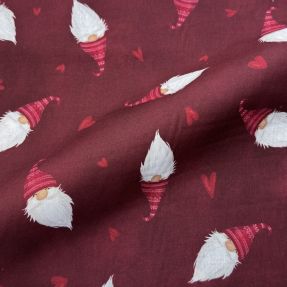 Cotton fabric Tomte Warm Heart