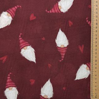 Cotton fabric Tomte Warm Heart