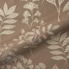 Decoration fabric Linenlook premium Delicate Flora Branch