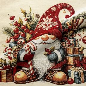 Decoration fabric GOBELIN PREMIUM Happy Santa PANEL
