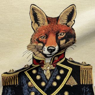 Decoration fabric GOBELIN PREMIUM Fox Admiral Statue PANEL