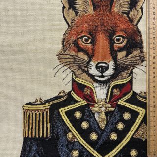 Decoration fabric GOBELIN PREMIUM Fox Admiral Statue PANEL