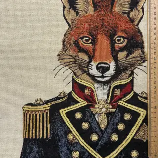 Decoration fabric GOBELIN PREMIUM Fox Admiral Statue PANEL