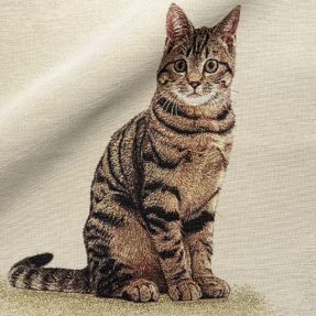 Decoration fabric GOBELIN PREMIUM Sitting Kitten Cat PANEL