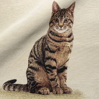 Decoration fabric GOBELIN PREMIUM Sitting Kitten Cat PANEL