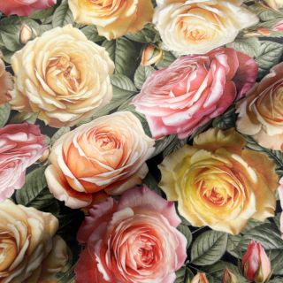 Decoration fabric VELVET Romantic Rose Charm