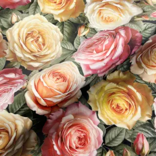 Decoration fabric VELVET Romantic Rose Charm