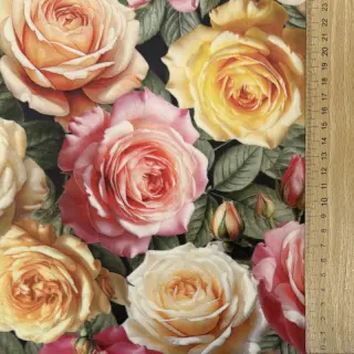 Decoration fabric VELVET Romantic Rose Charm