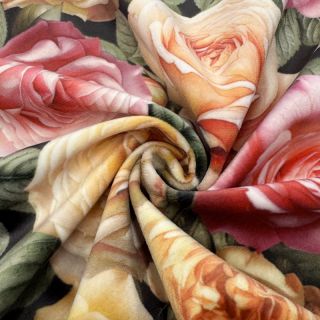 Decoration fabric VELVET Romantic Rose Charm