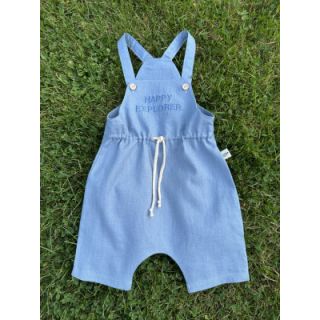 Linen enzyme washed 170 g blue