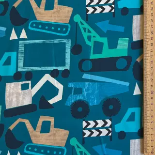 Cotton fabric Vehicles petrol digital print