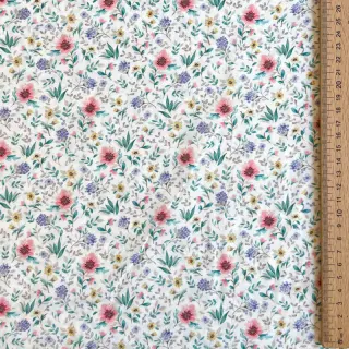 Cotton fabric Flowers Tara off white design B digital print